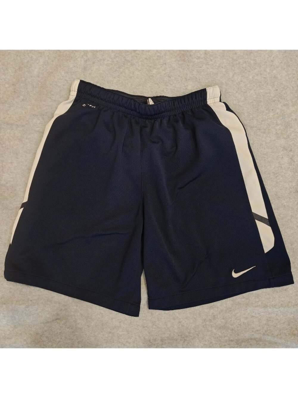Nike Dri-FIT Shorts Youth Boys L Blue Lined Athletic Basketball Performance